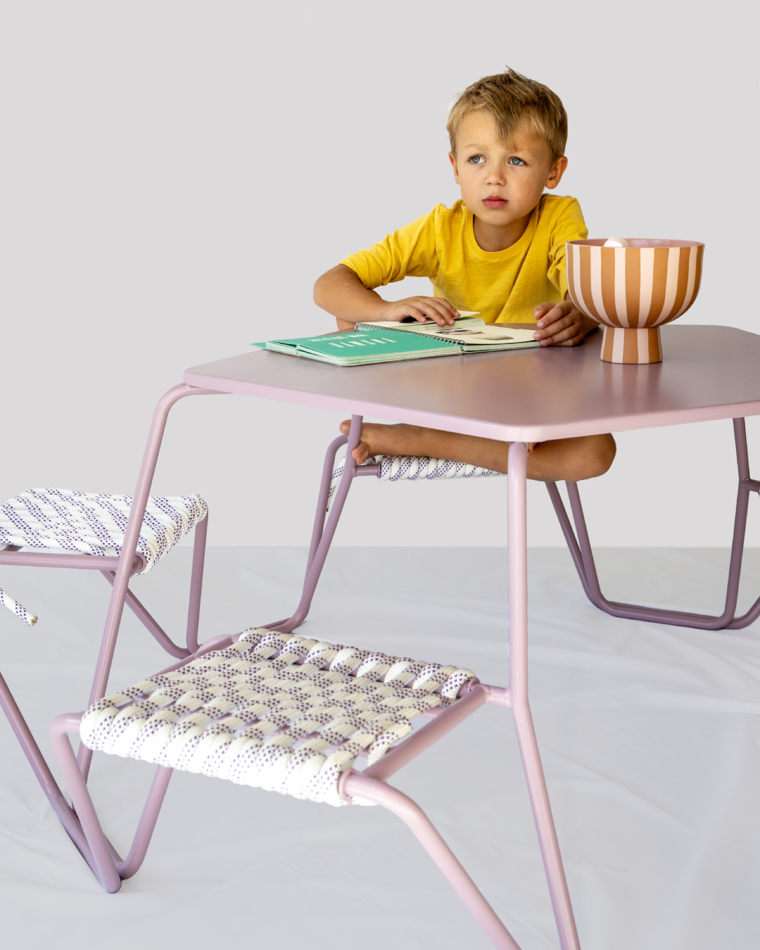 Dětské piknikové stoly Muselet Kids, městský mobiliář a venkovní nábytek, průmyslový a produktový design ing. arch. Pavla Tylichová