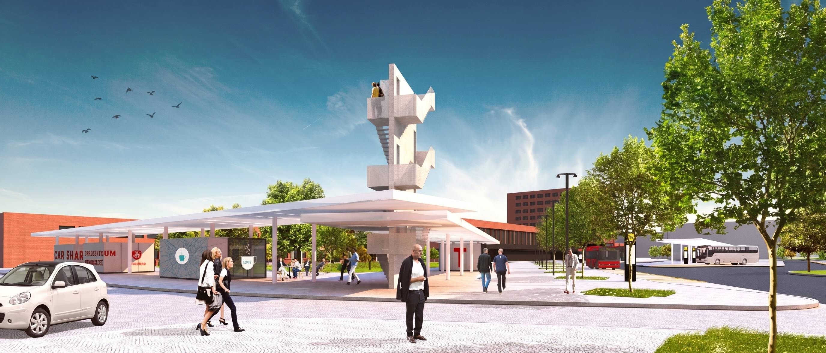 návrh prostoru Pardubického přednádraží  urbanismus